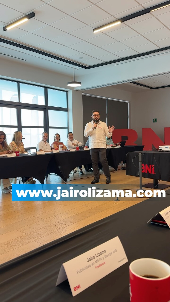 Jairo Lizama compartiendo casos de éxito en BNI